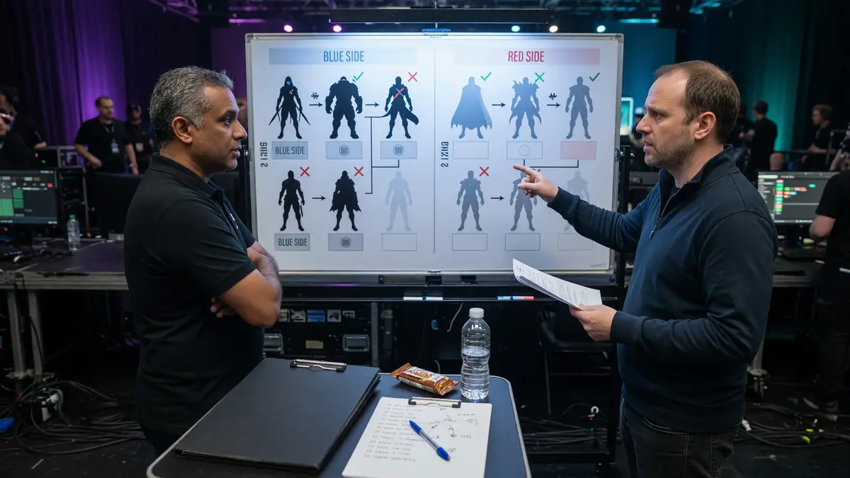 Draft phase review on an analyst desk