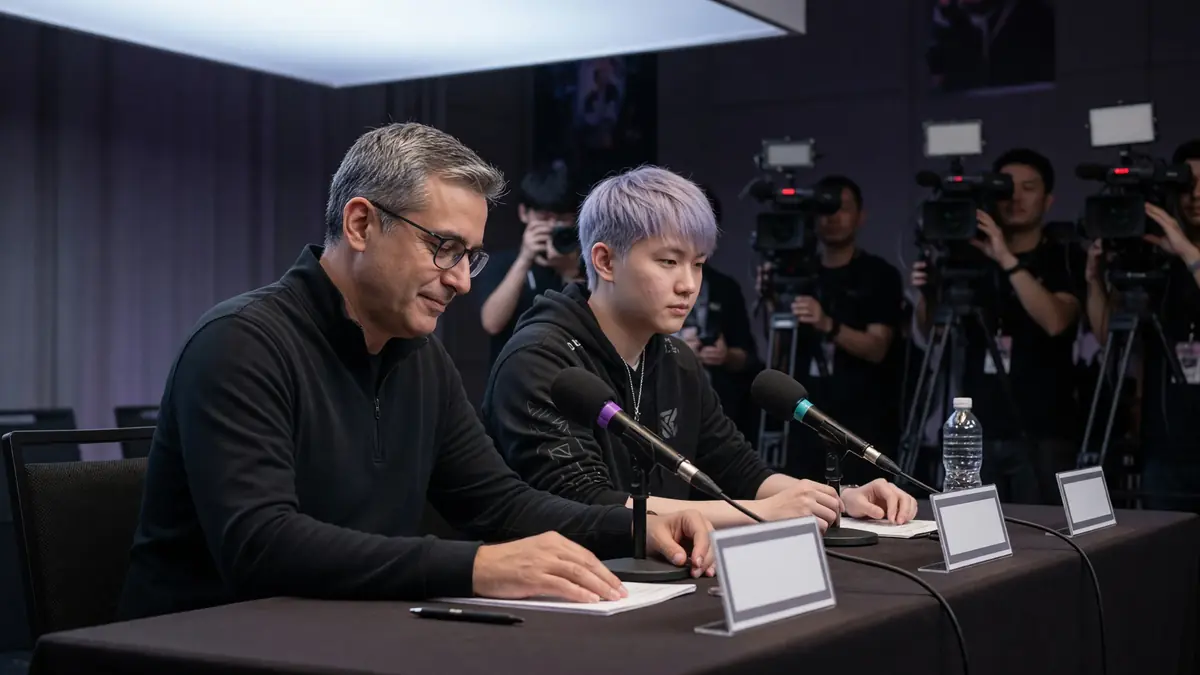 Press moment during a roster announcement